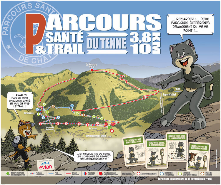 © Parcours santé & trail - Mairie de Châtel