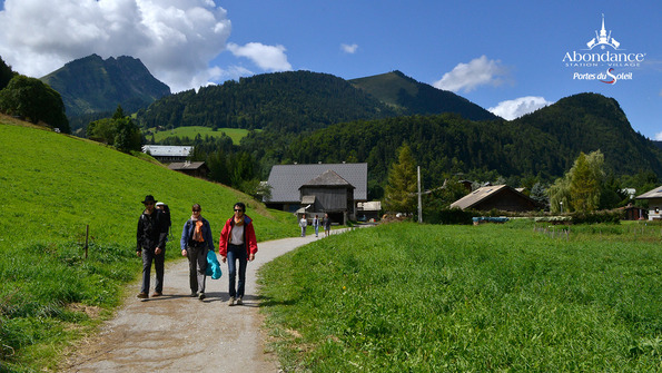 Tour du village d'Abondance