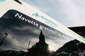 © Close-up electric shuttle - Mairie de Châtel