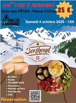 REPAS BERTHOUD de la Foire d'Automne d'Abondance