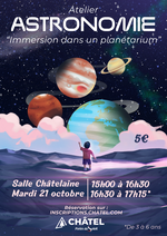 Atelier astronomie des tous petits : immersion dans un planétarium