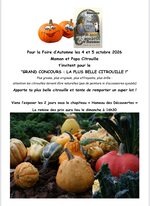 CONCOURS DE CITROUILLES de la Foire d'Automne d'Abondance