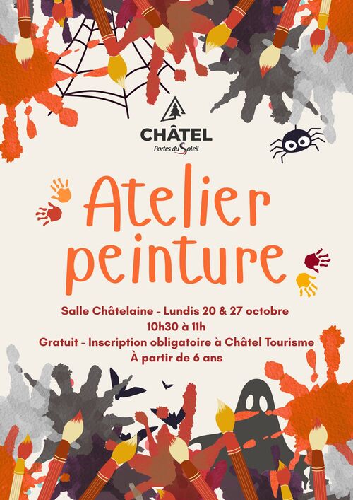 Atelier peinture d'Halloween
