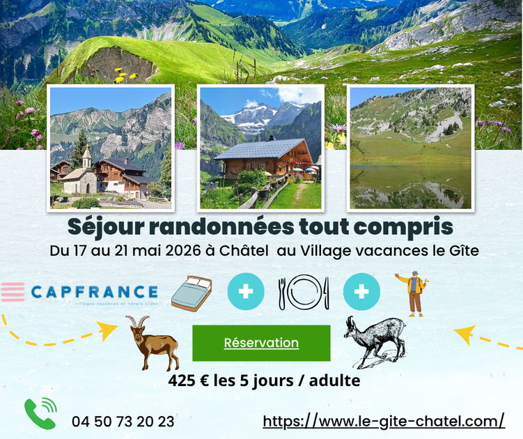 © All-inclusive wandelvakantie_Châtel - Village vacances le Gîte
