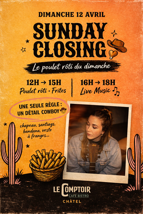 Sunday Closing - Café Bistro Le Comptoir