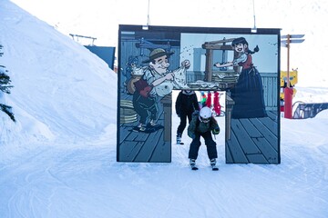 © Piste ludique Belette - Fromage Abondance - L.Meyer - Châtel