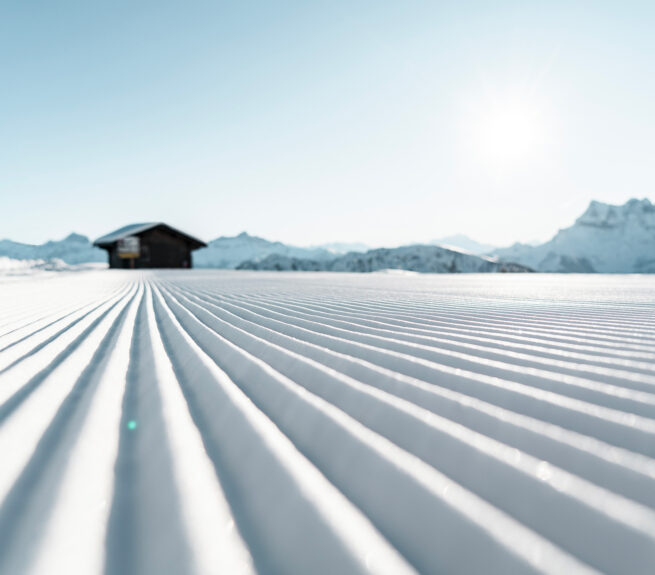 Piste parfaitement damée Châtel
