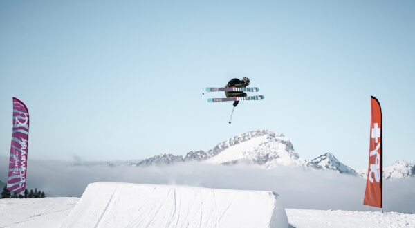 Session au snowpark de Châtel