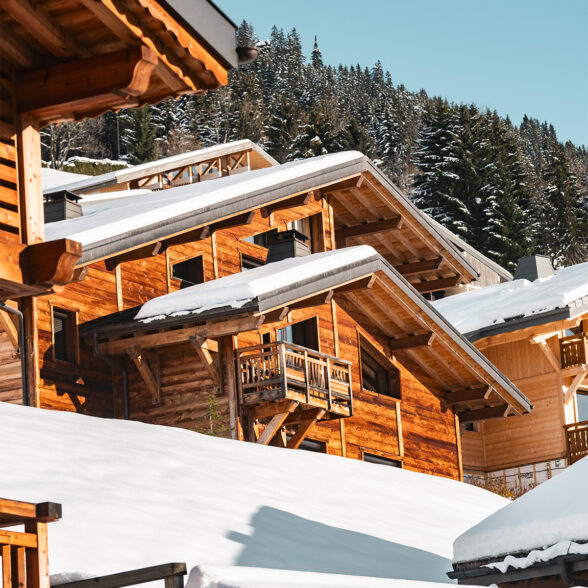 Chalet à Châtel en hiver