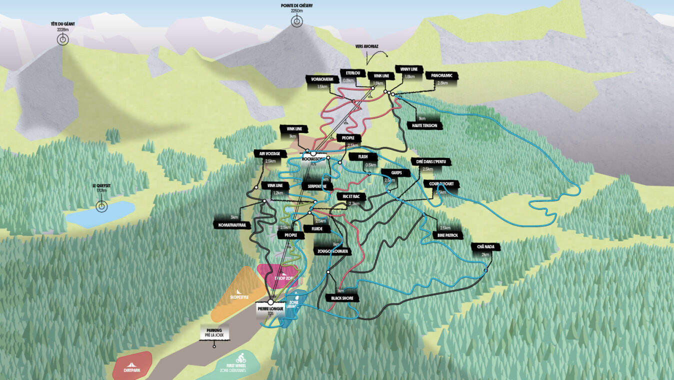 Plan Bike Park Châtel