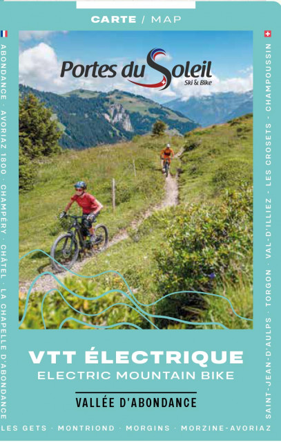 Carte VTT électique Vallée d'Abondance 2023