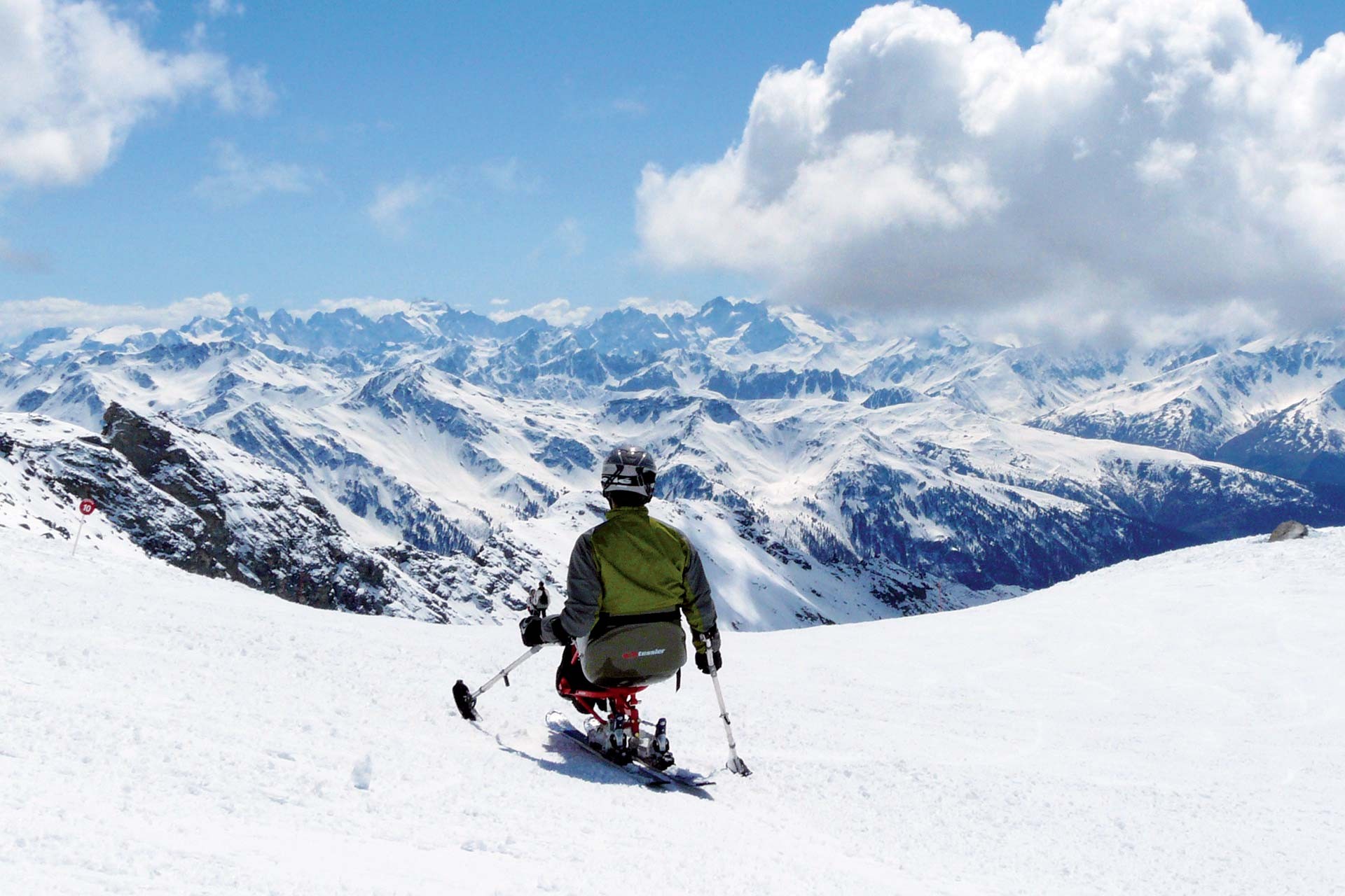 Ski area accessible with reduced mobility