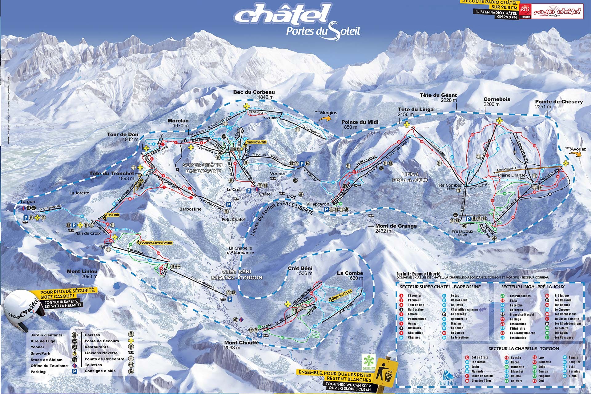 Ski plattegrond