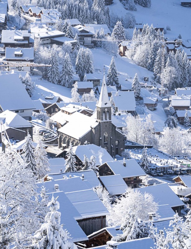 Het dorp in winter