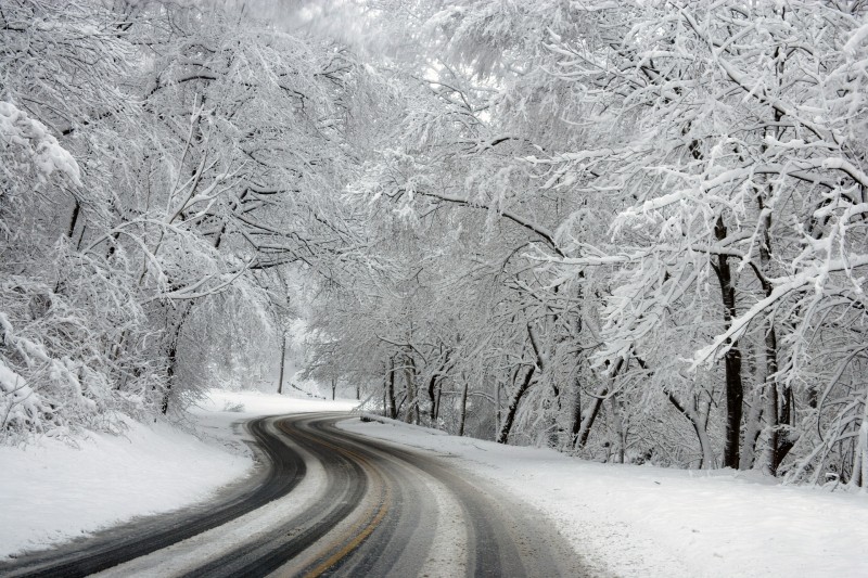 Les routes sont enneigées