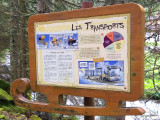 Sentier de l'Éterlou - Panneau des transports