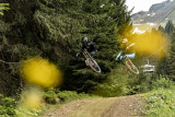 Piste VTT Vink Line partie inférieure -Bike Park de Châtel