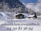 Carte de visite hiver - Hôtel Au bois de Lune