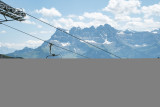 Télésiège du Morclan avec vue sur les Dents du Midi