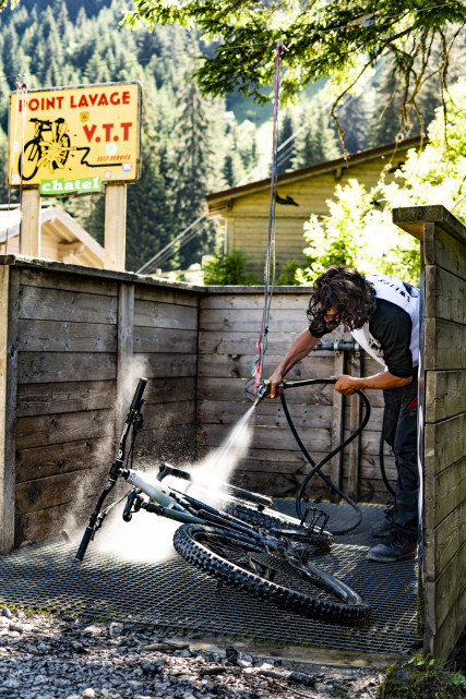 Point de lavage vélo