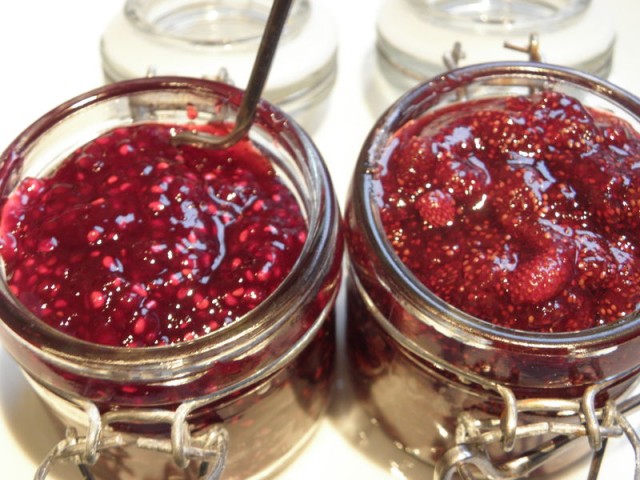 Confiture de framboises