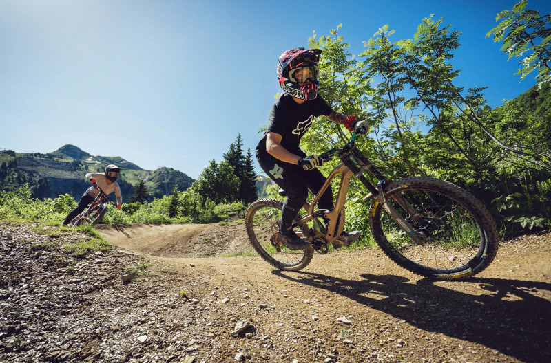 Piste VTT la Serpentine du Bike Park de Châtel