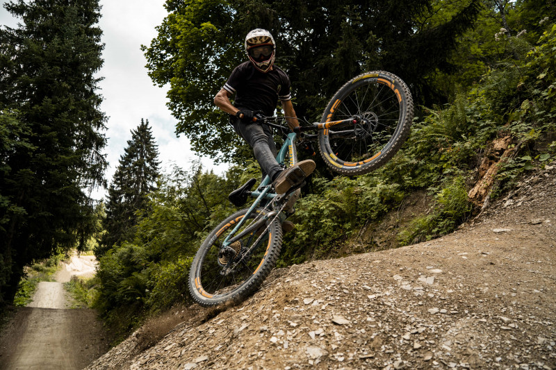 Piste VTT la Serpentine du Bike Park de Châtel