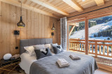 Chambre double avec balcon, vue sur les pistes du Linga