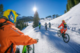VTT électrique sur neige, sortie sur le domaine skiable de Châtel Liberté