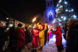 New year's eve fire works!_Châtel