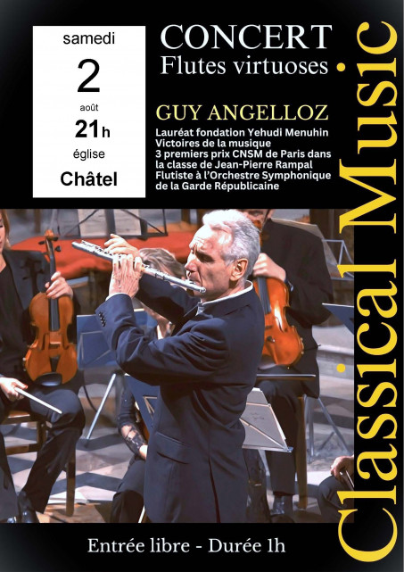 Concert  de flûte à l'église_Châtel
