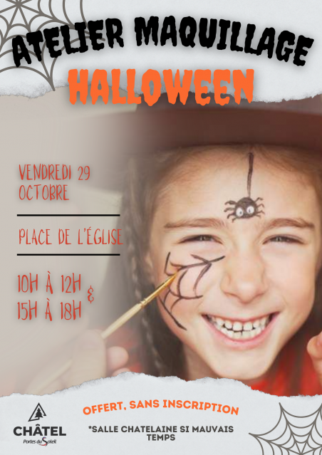 Atelier maquillage d'Halloween_Châtel