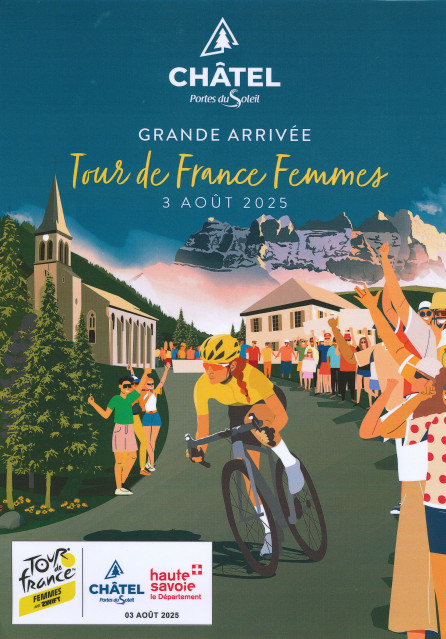 Affiche arrivée du Tour de France Femme - 40x60