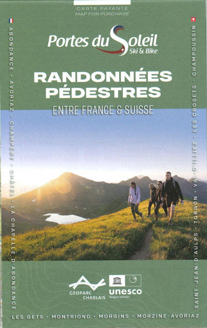 Carte de randonnée pédestre des Portes du Soleil