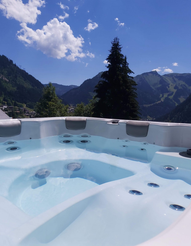 Jacuzzi vue montagne