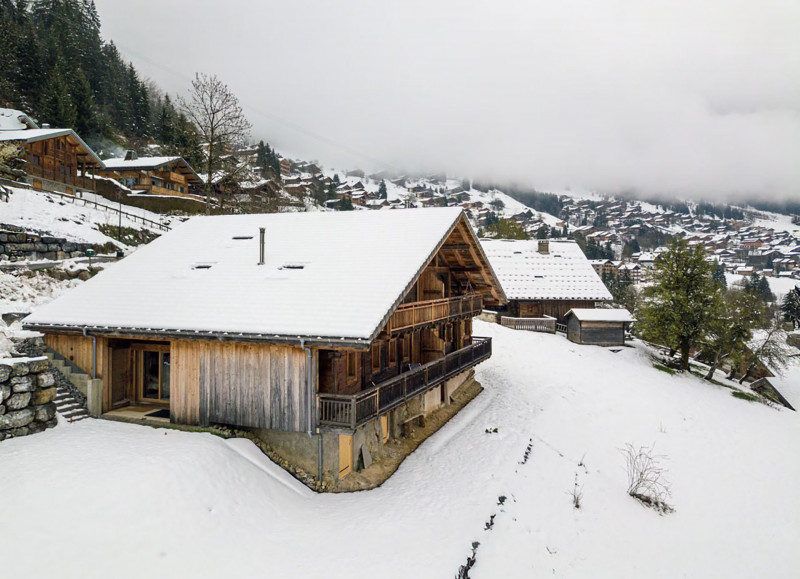 Vue_Hiver_Chalet Wanderlust_Châtel