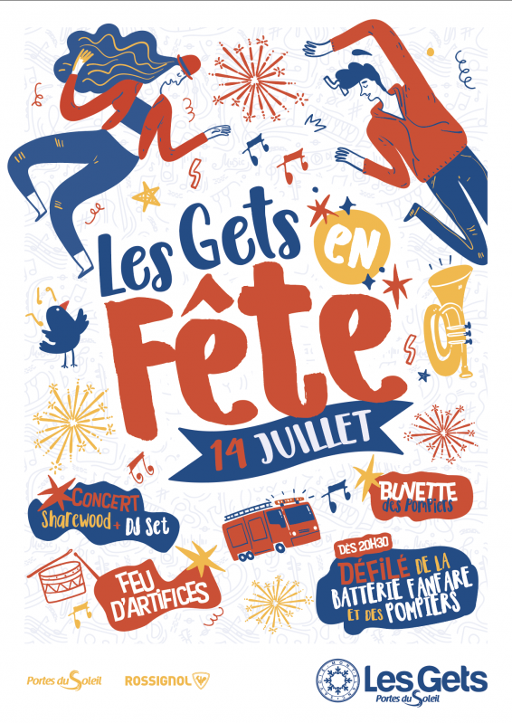 Les Gets viert feest - 14 juli_Les Gets