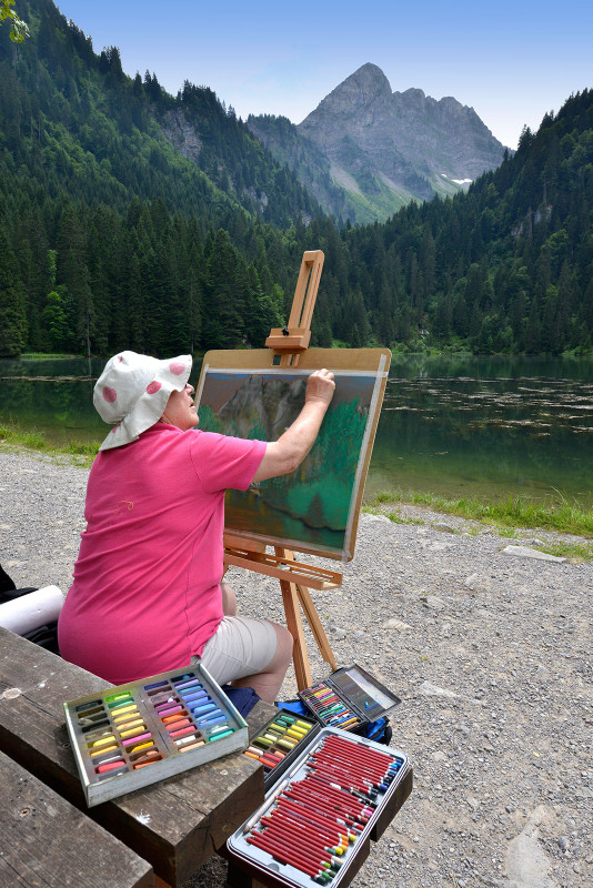 Concours de peinture à Abondance
