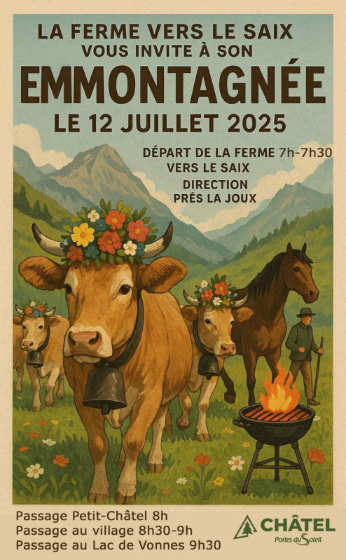The Transhumance from the farm Vers Le Saix_Châtel