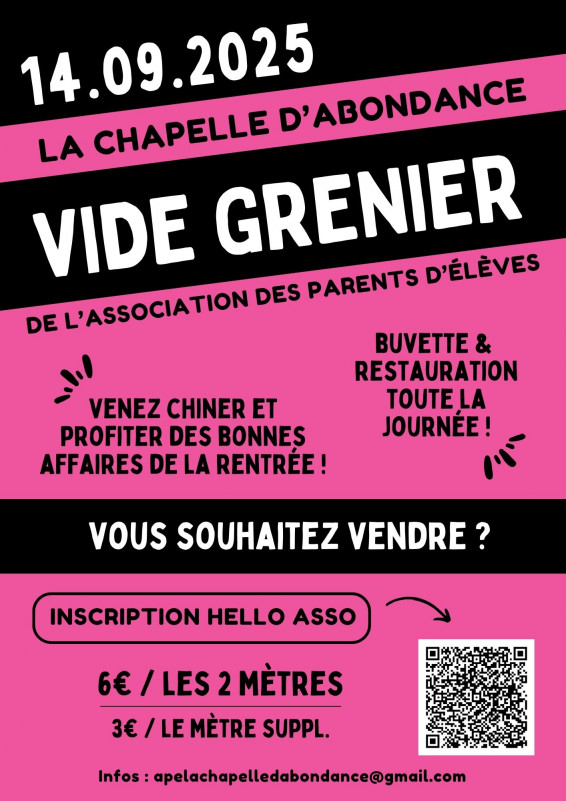 Vide grenier de l'APE_La Chapelle-d'Abondance
