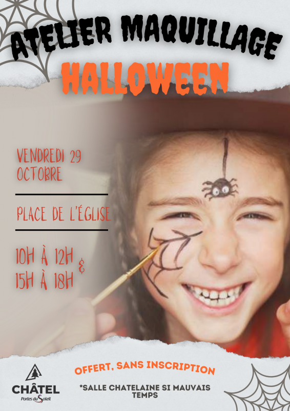 Atelier maquillage d'Halloween_Châtel