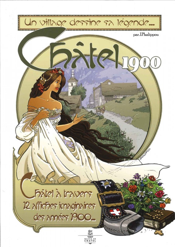Coffret 12 affiches - Châtel 1900