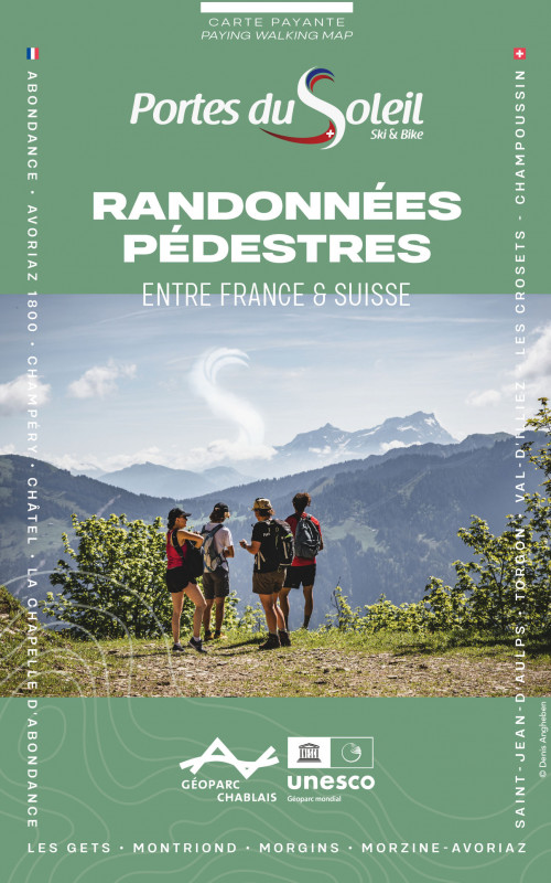 Carte de randonnée pédestre des Portes du Soleil